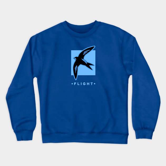 Swift bird, the flight virtuoso, design for birds lovers Crewneck Sweatshirt by croquis design